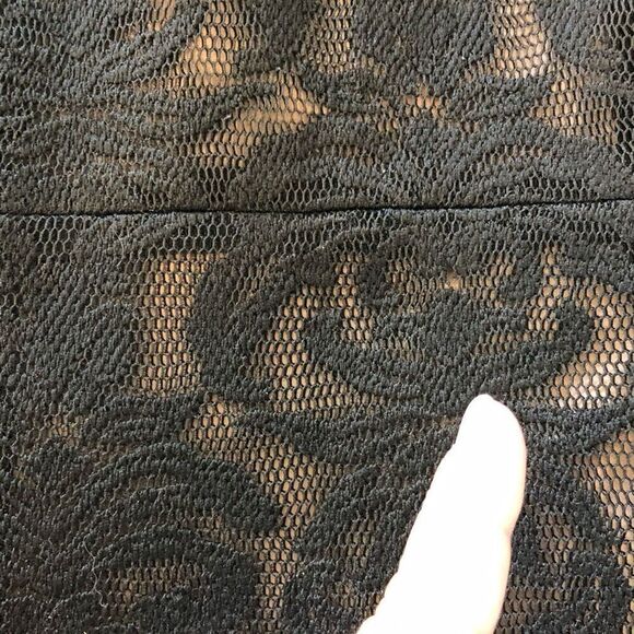 BCBGMAXAZRIA Ceara Black Lace Dress - Picture 11 of 11